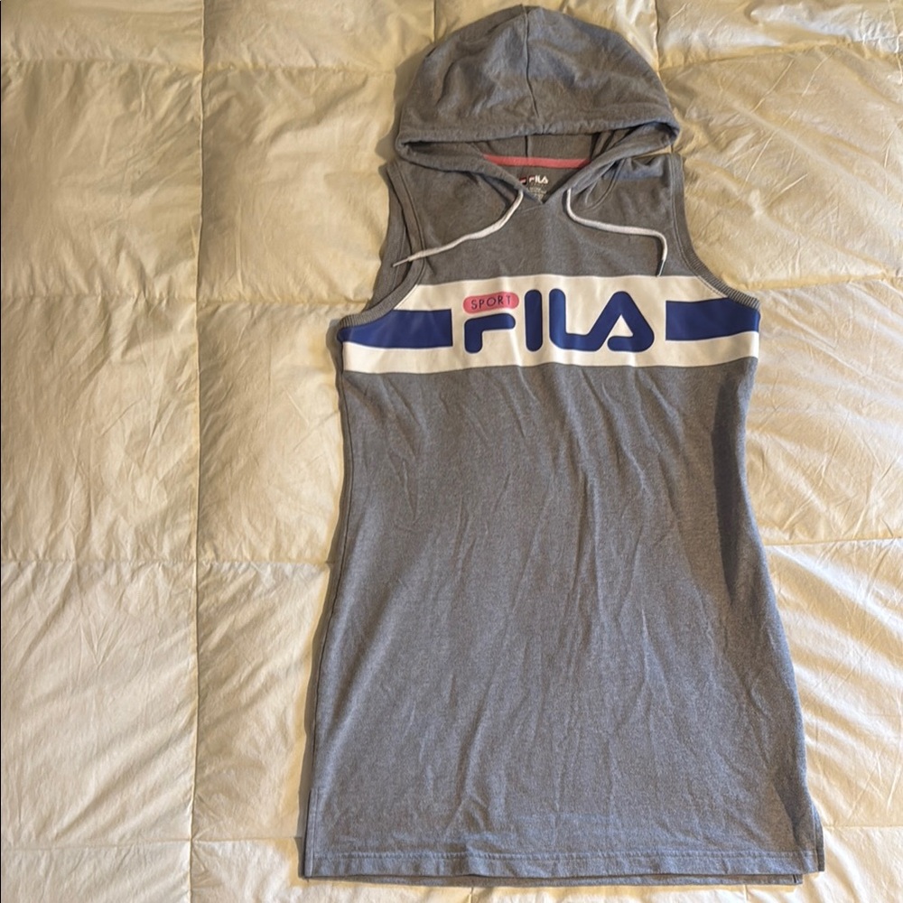 Fila Sport Gray Hoodie Dress